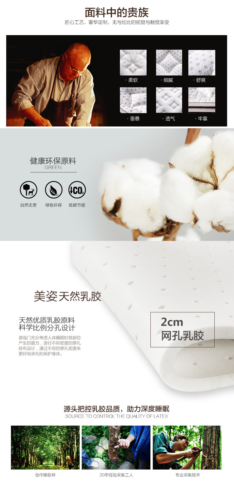 Nệm cao su thiên nhiên Xilinmen Simmons Nano xốp lò xo đôi nệm 1,35 1,5 mét - Nệm giá nệm kymdan