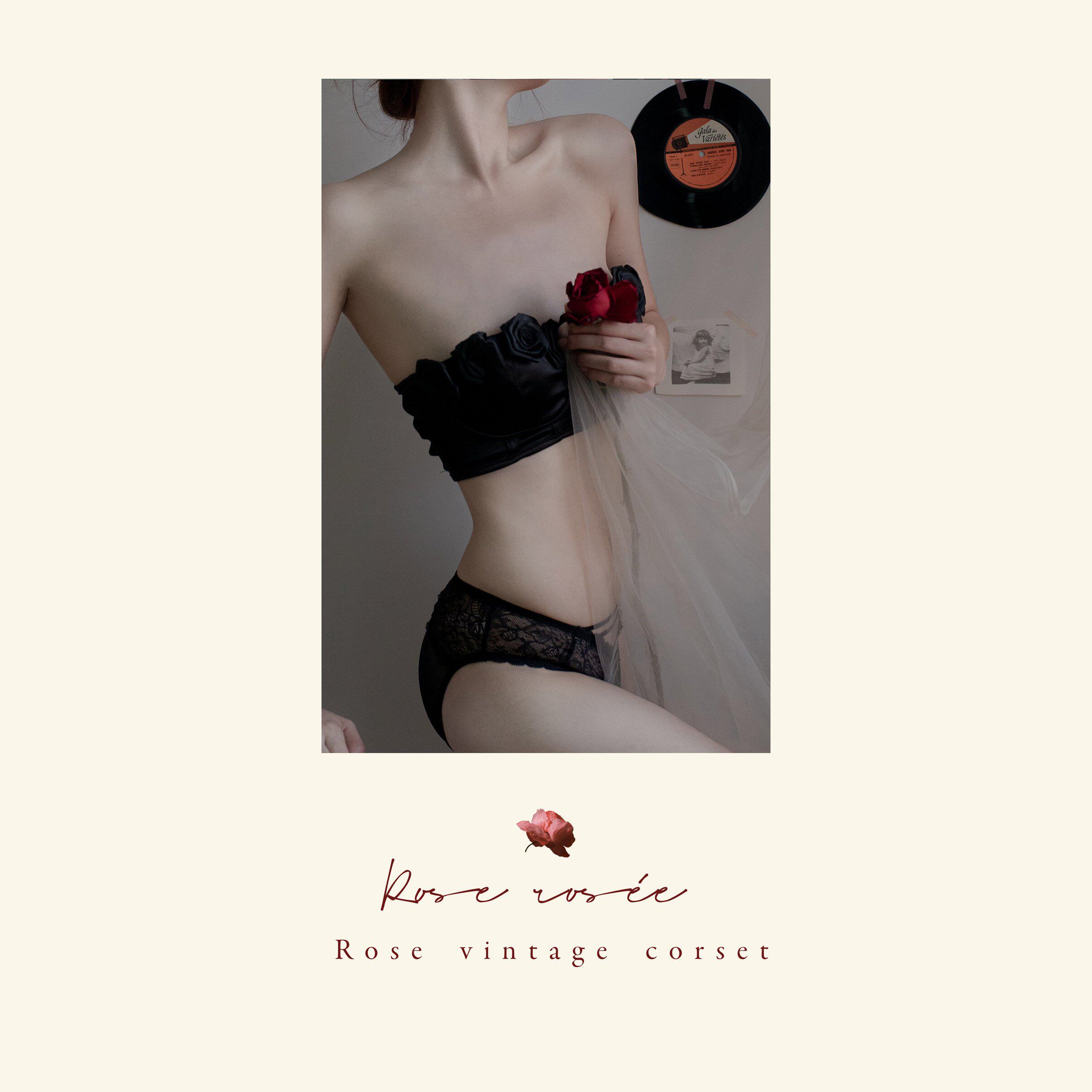 Rose Rosée Mountain Rose Original Handmade Rose Brat Wear Line Line Vintage