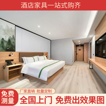 Greenhaute hotel furniture punctuator with full modern minimalist large bed TV cabinet Hanging Clothes Board Wardrobe Bed Head Cabinet