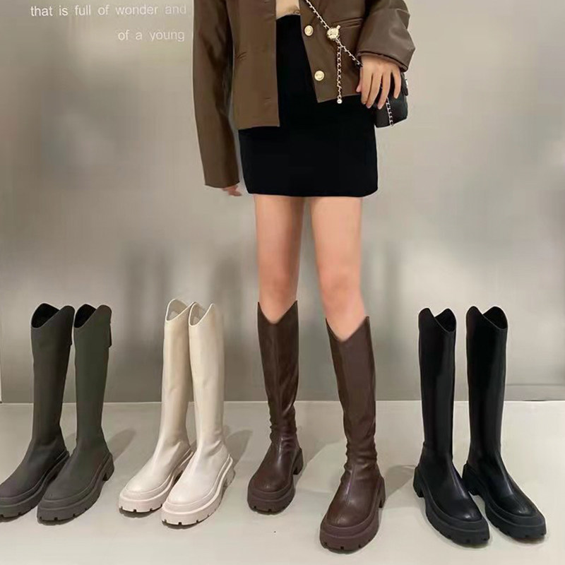 However knee-long cylinder riding boots small sub woman 2021 Summer thick bottom heightening of lean and gush 2021 Inn craze