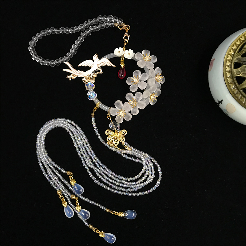 Ancient wind banned Han wear stream waist accessories accessories ancient pendant crane hang up piece finished product