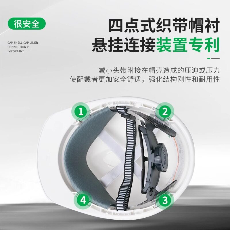 MSA Meisi An Luxury Safety Helmet Construction Site Sunscreen and Sunshade ABS Super Love Men and Wo