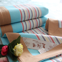  Summer hand-woven old rough cloth sheets thickened cotton old rough cloth mat three-piece air conditioning folding mat 1 5m1 8