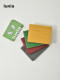 lunia/路尼亚头层牛皮轻薄7卡位小卡包迷你便携小钱包真皮卡夹ins