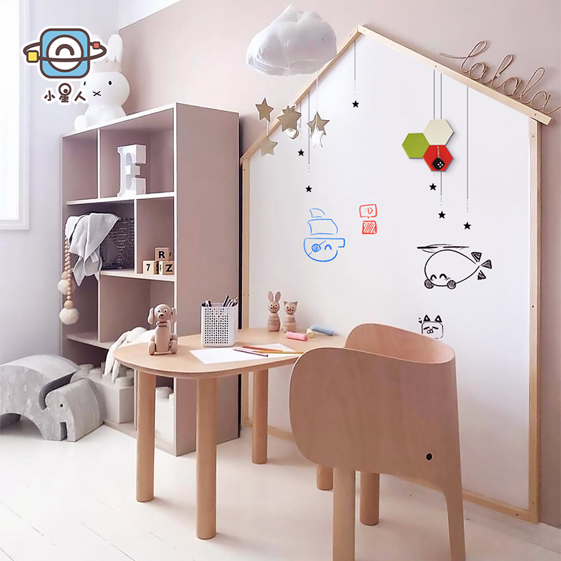 Small Stars Office Soft Whiteboard Wall Stickup Magnetic Children Teaching Graffiti Erasable home Magnetic writing board Custom