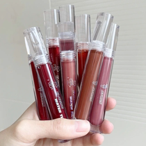 ators lip glaze mirror water light glass lip mud lipstick female niche brand student cheap peach color lip glaze