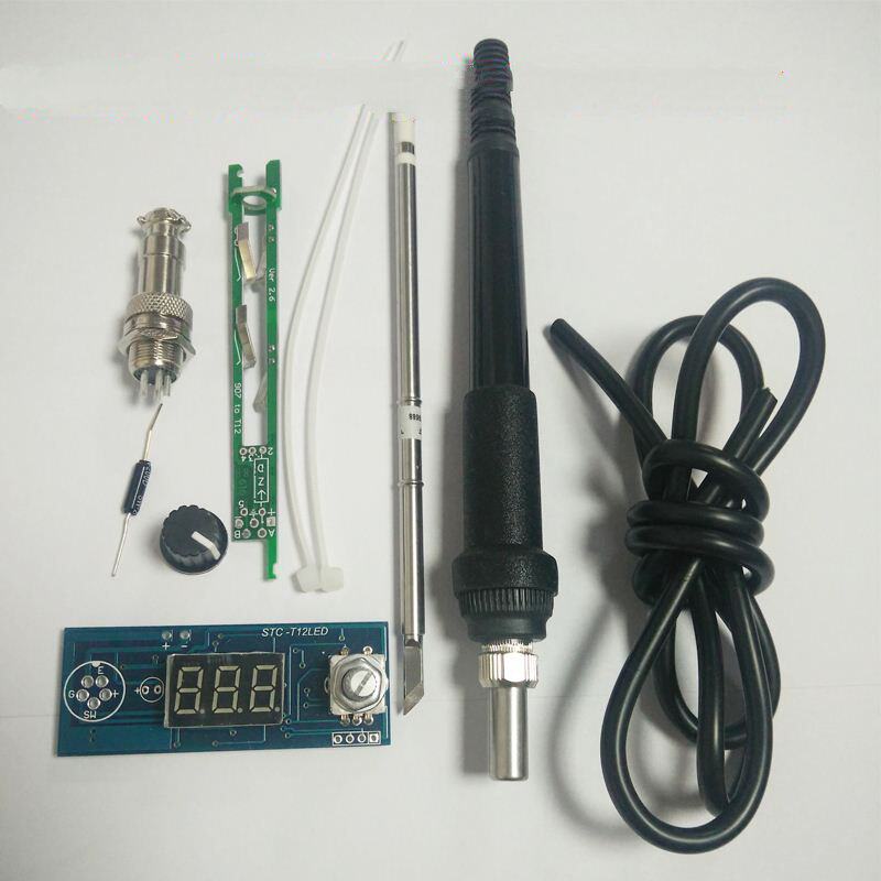 Mini STC number of white cabbage white light T12 controller welding bench dormant wake-up key-strong warm DIY handle kit