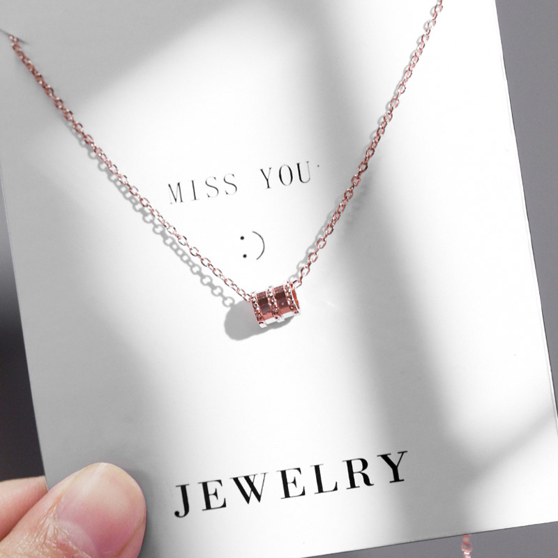 Small Brute Waist Necklace Pure Silver Female Rose Gold Lock Bone Chain Small Crowd Design Sensation Chains Lukewarm Wind Net Red Brief Yogini Silver