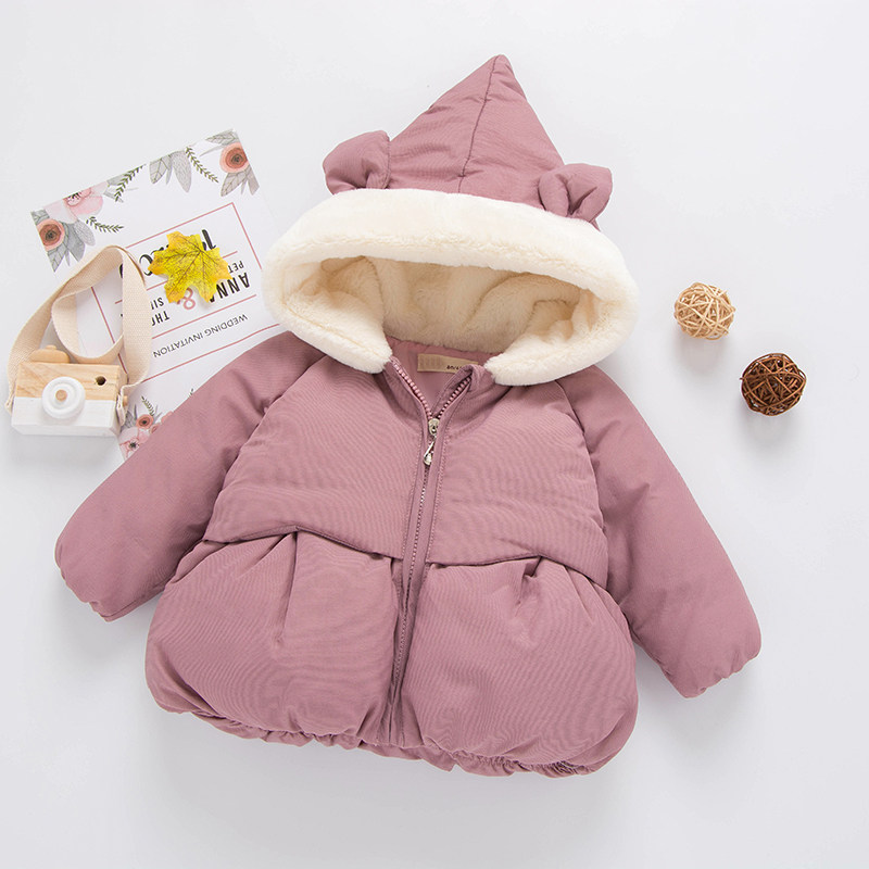 One-year-old baby winter clothes women's padded clothes 2021 new 2 babies 3 thickened children's padded jacket girls winter padded jacket