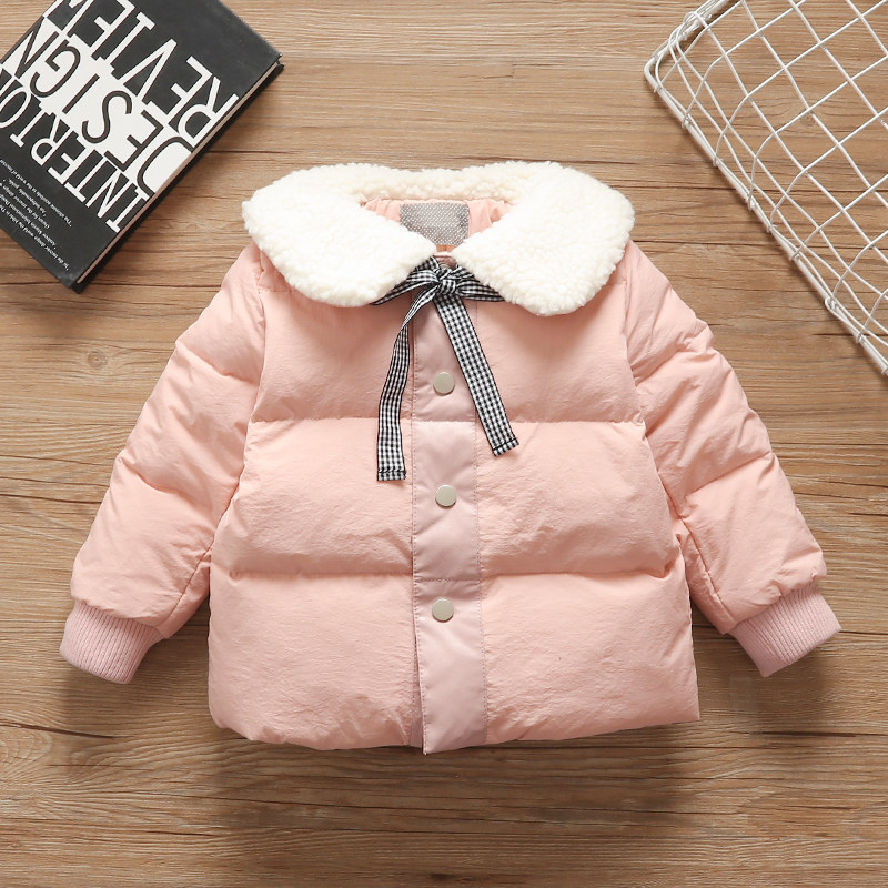 Girls' cotton clothes 2021 new winter clothes baby thickened warm jacket female baby cotton clothes foreign style children's cotton jacket women