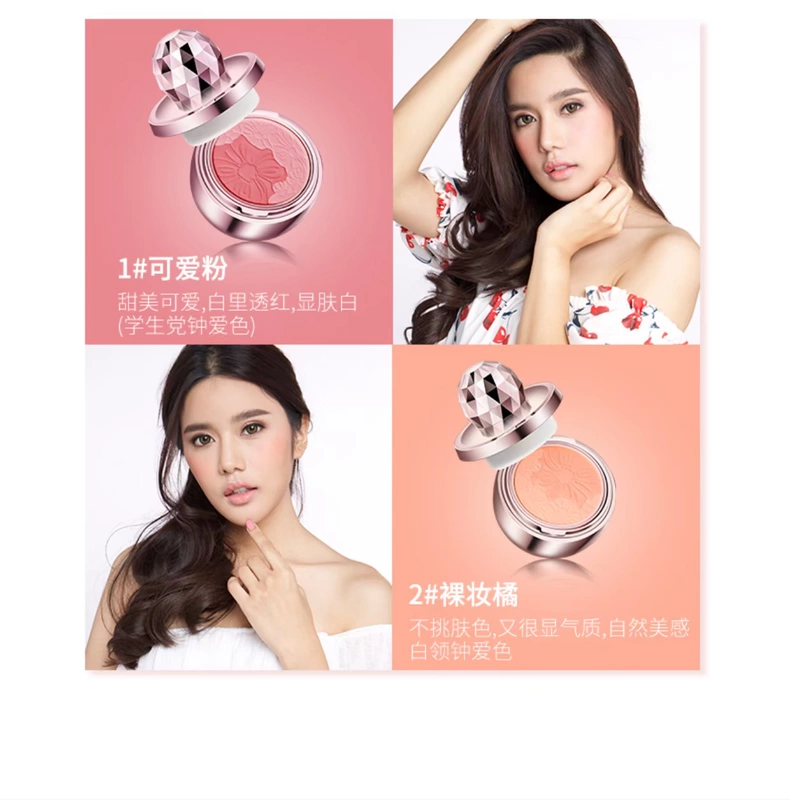 Hoa ban đầu Mistine Thái Lan 漾 dầu phấn má hồng và mồ hôi kéo dài không phai đảm bảo - Blush / Cochineal phấn má chanel