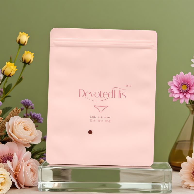 High-End Pink Kraft Paper Underwear Packaging Bag for Women's Triangle and Boxer Briefs, Self-Sealing Kraft Paper Bag in Stock High-End Pink Kraft Paper Underwear Packaging Bag for Women's Triangle and Boxer Briefs, Self-Sealing Kraft Paper Bag in Stock