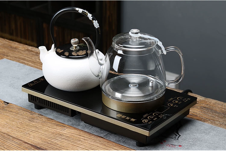 Bếp điện gốm ấm đun nước tự động bơm nước dưới đáy bàn trà nhúng bàn trà sắt nồi thủy tinh nồi chè - Bếp điện