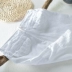 Rất gai trắng tươi bãi biển lanh quần short giản dị nam mùa hè thẳng thanh niên thoáng khí cotton và lanh năm điểm quần - Quần short quần ống suông nam Quần short