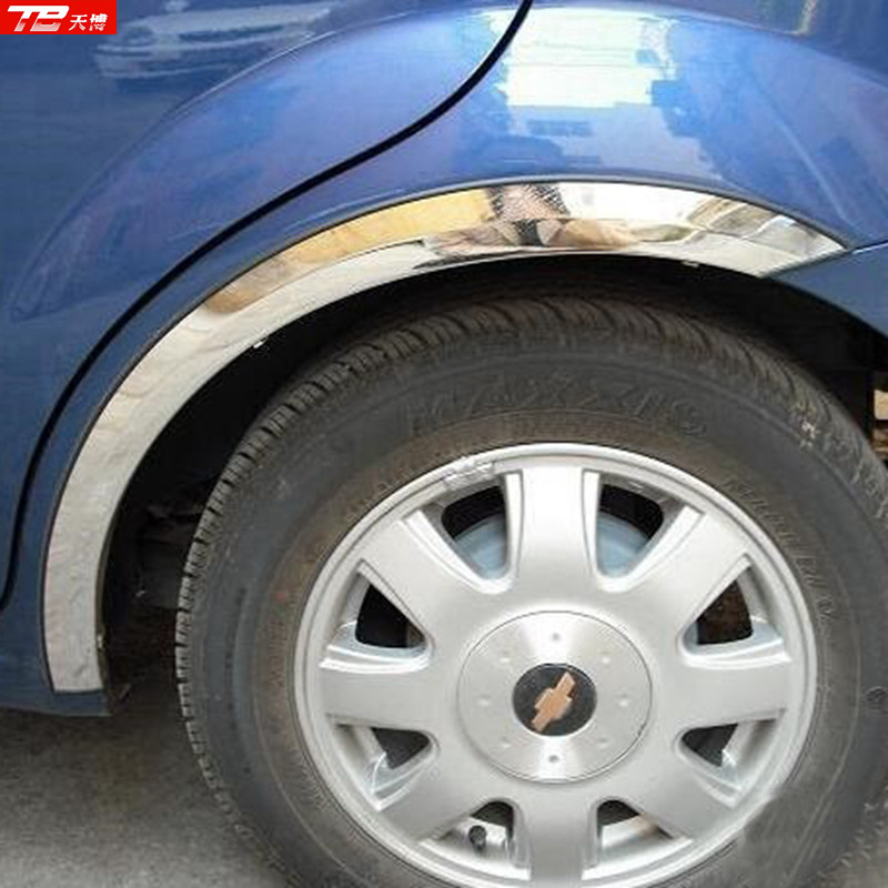 05-10 Chevrolet Aveo wheel eyebrow trim strip Lepin modified special stainless steel wheel eyebrow body decoration bright strip