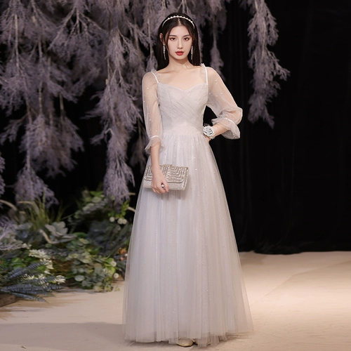 Летнее платье подружки невесты, длинная юбка, для подружки невесты, длина макси