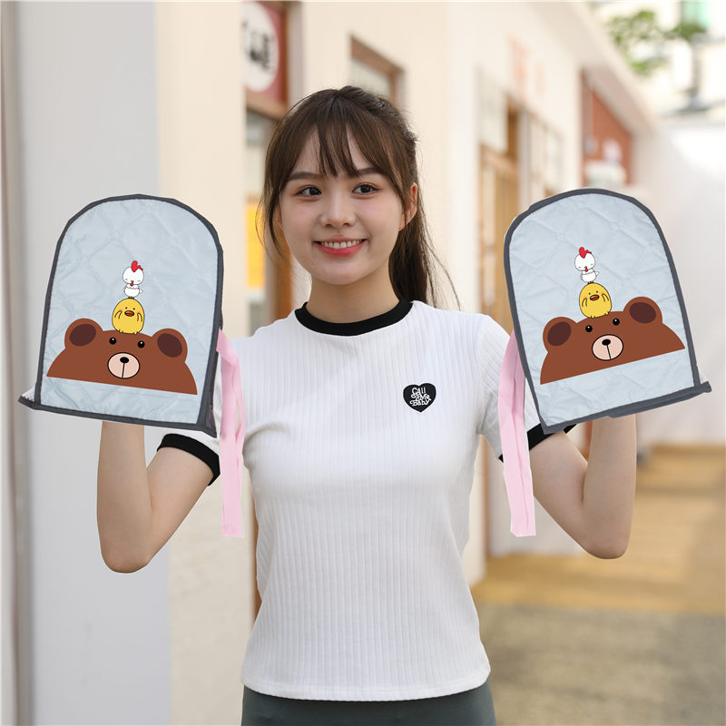 Electric car sunscreen gloves Summer lengthened sun protection hand handlebar cover waterproof windproof electric car handlebar sleeve Summer lady