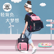 Japanese childrens schoolbags for men and women one two three to six grades British Japanese-style Ridge shoulder backpack