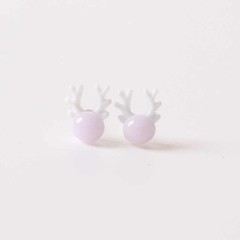 Ceramic trinkets small and small student female ear acupuncture deer head ear acupuncture original design new niche simple personality