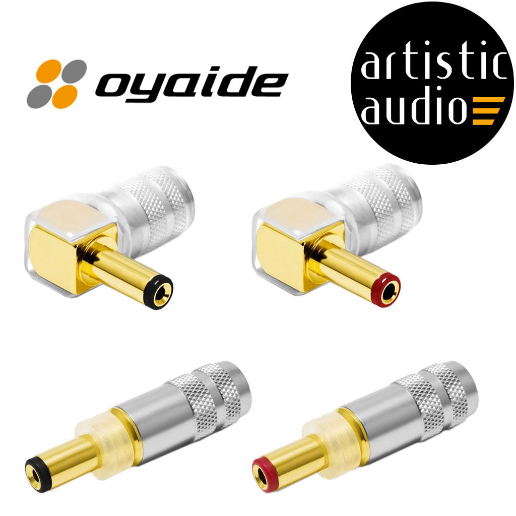 Ouyade DC plug Oyaide 2.1 2.5mm 5.5 DC power elbow 90 degrees imported from Japan