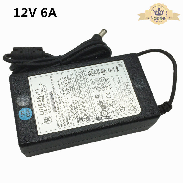 12V6A power adapter LCD LED monitoring notebook adapter LAD10PFKB6 Liya 12V6A