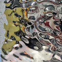 Pattern plate mirror deep large medium and small water wave metal wave plate embossed 3D effect ceiling water ripple stainless steel