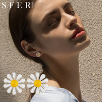 Little Daisy Earrings 2021 New Tide Simple Super Fairy Earrings Female Joker Temperament Earrings Flower Earrings