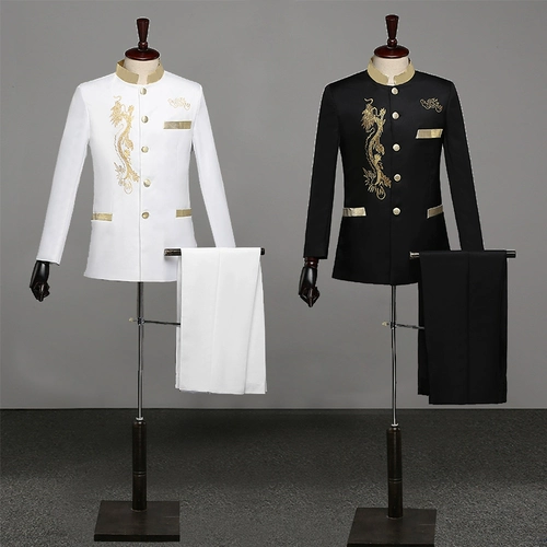 Установка Zhongshan инсталляция мужской хор -сценический певец певец, проводящий одежду, ежегодные собрания