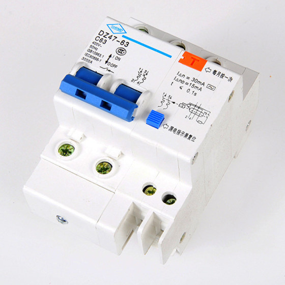 DZ47LE-63 leakage protection switch household open circuit breaker small air conditioning leakage protection 32/40/50A