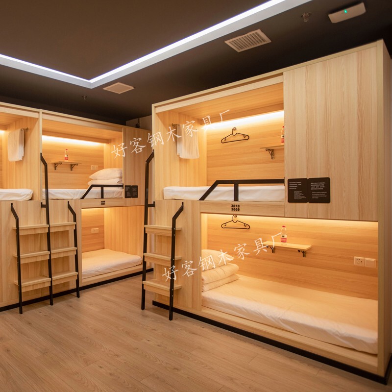 Qingzhan B&B Apartment Bed Lower Bunk Bed School Bunk Bed Wooden Bed E-Sports Hotel Backpack Ten Years Same Style
