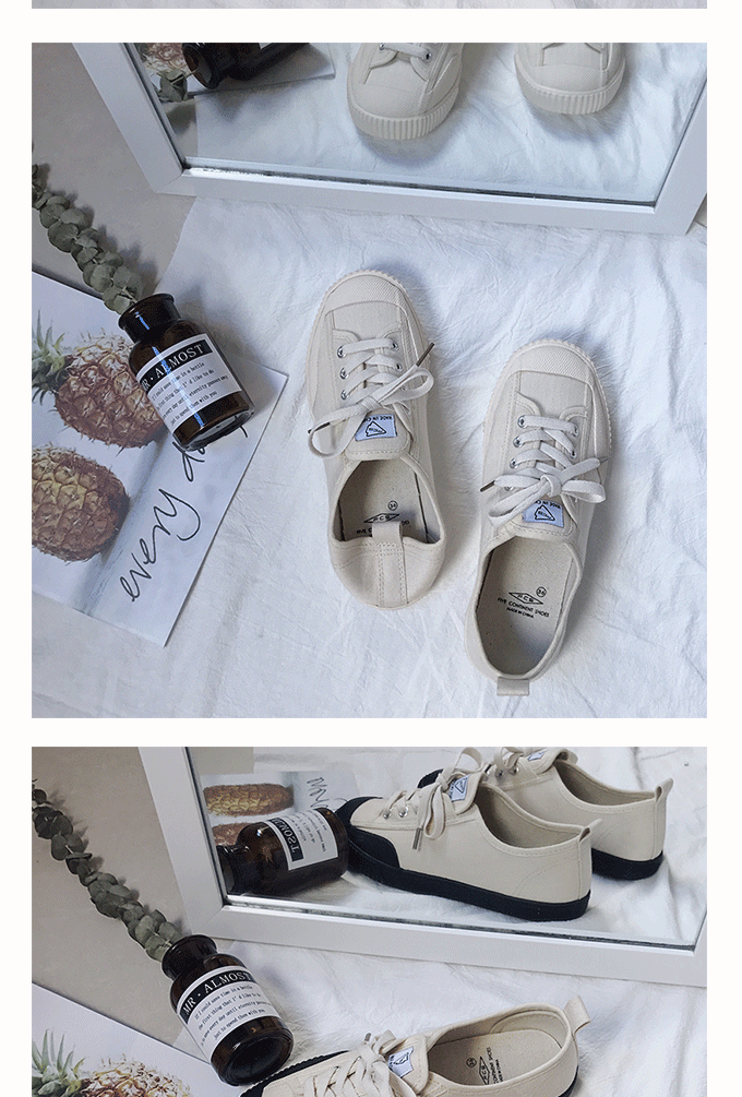 Giày vải mới 2018 nữ sinh viên phiên bản Hàn Quốc hoang dã của phong cách Harajuku ulzzang retro cổng gió chic chic giầy nữ nike