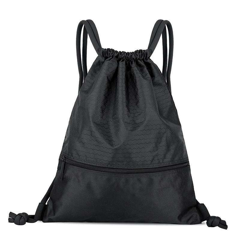 Draw Rope Double Shoulder Bag Girl Bag Bunches Pocket Pocket Fitness Backpack Men Sport Travel Pull Rope Bag Simple Student Bag 