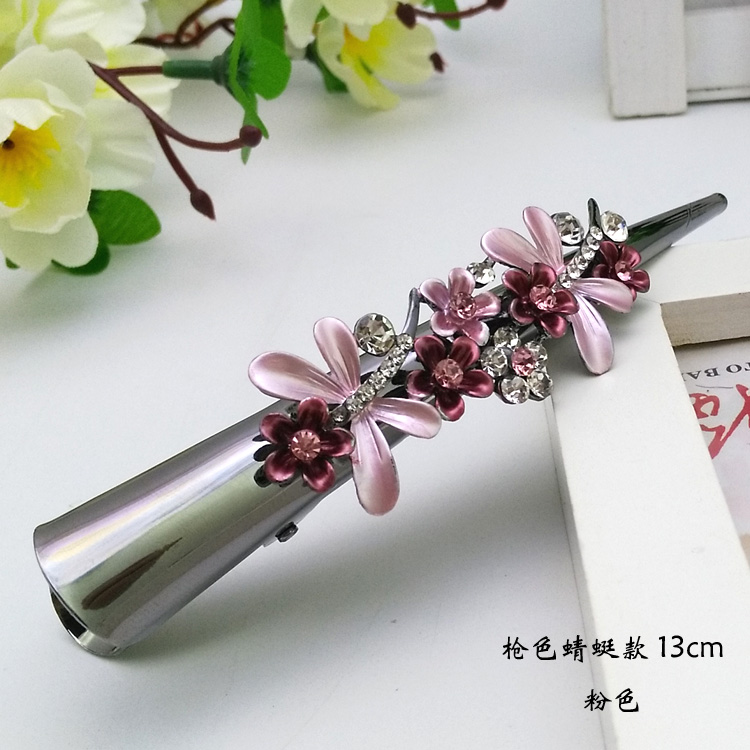 Hàn quốc phiên bản của retro sắt-nạm kim clips giống thú mỏ vịt kẹp lớn đĩa headband phụ kiện tóc sừng clip top clip tóc clip