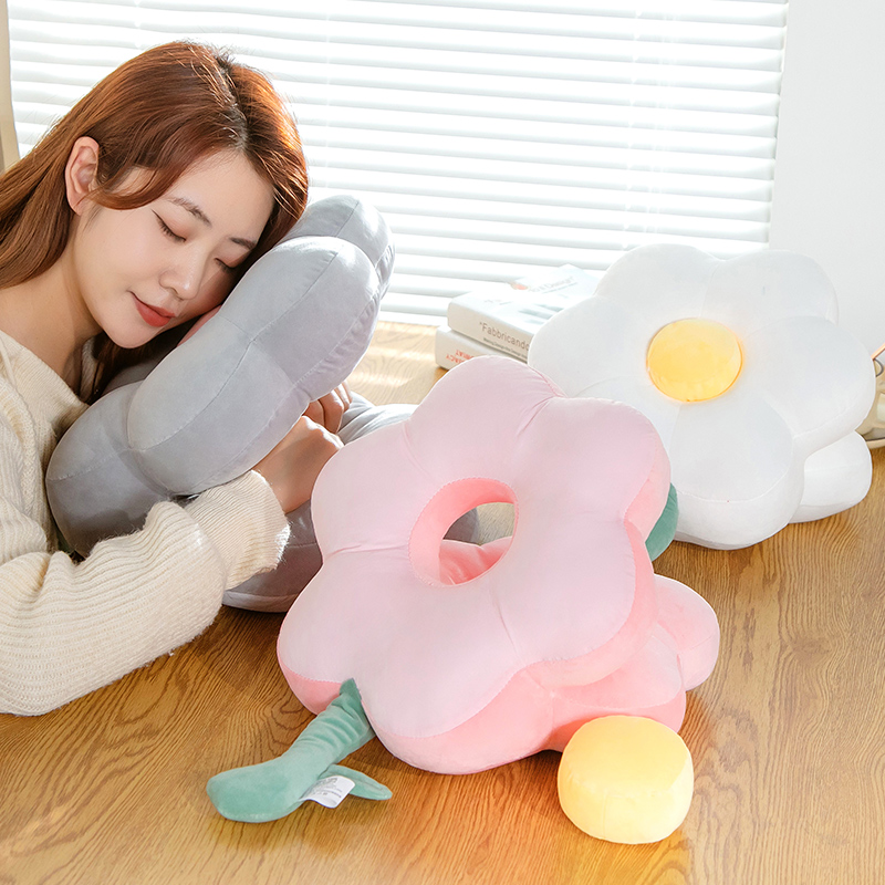 Flowers Holding Pillow Office Afternoon Nap Pillow Students Groveling In Lunch Break Sleep Theorator Groveling Sleepers Groveling Pillow Four Seasons