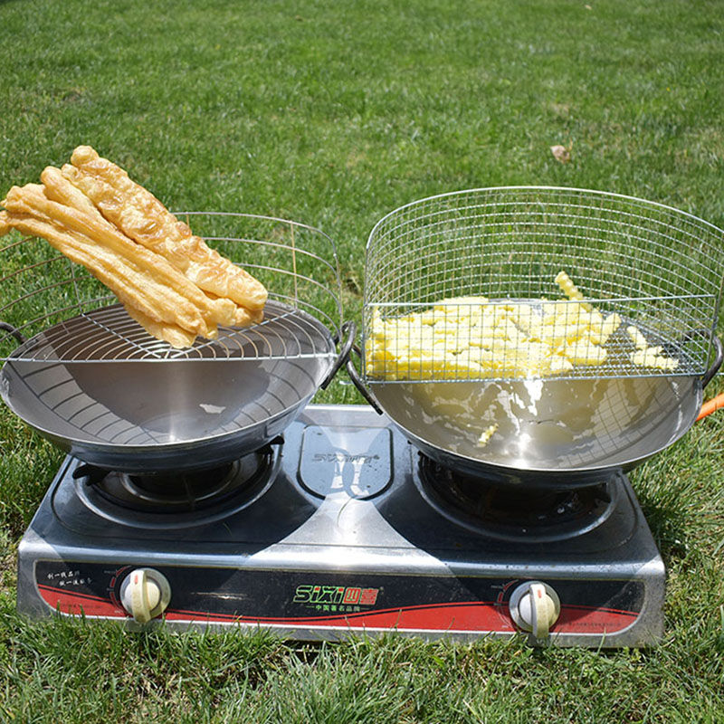 Stainless steel drain rack fried oil cake fried filter screen fritters oil drain net oil control shelf pot rack control oil drain artifact