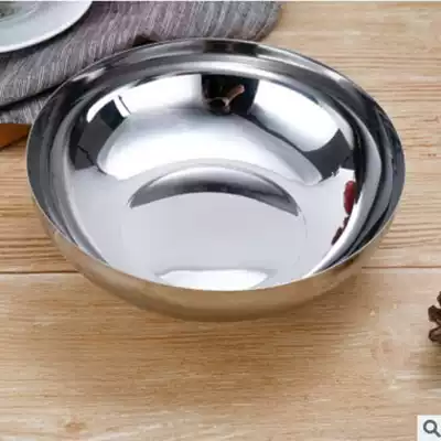 Korean cold noodles Double-layer cold noodles bowl Single-layer stainless steel North Korean commercial cold noodles Kimchi Korean tableware bowl for restaurants