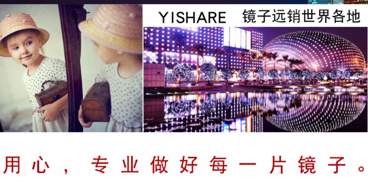 Yishare gương không khung đầy đủ với ánh sáng treo tường LED ánh sáng gương phù hợp gương gương phòng ngủ trang trí tường gương - Gương gương lớn