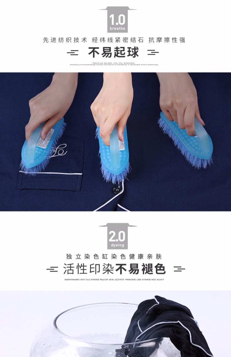 Đồ ngủ nam cực nam mùa hè cotton ngắn tay mùa xuân và mùa thu thanh niên cotton nam mỏng phần dịch vụ tại nhà mùa hè bộ mặc nhà thu đông cho nam