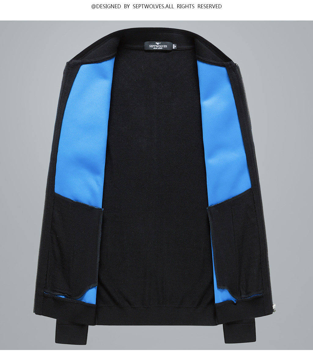 Blouson homme SEPTWOLVES    manches longues en Laine - Ref 3118109 Image 13