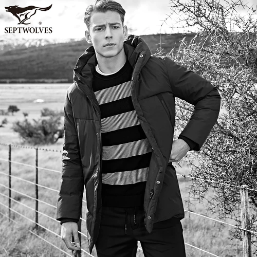 Septwolves, зимний пуховик, удерживающая тепло модная утепленная куртка, тренд 2017