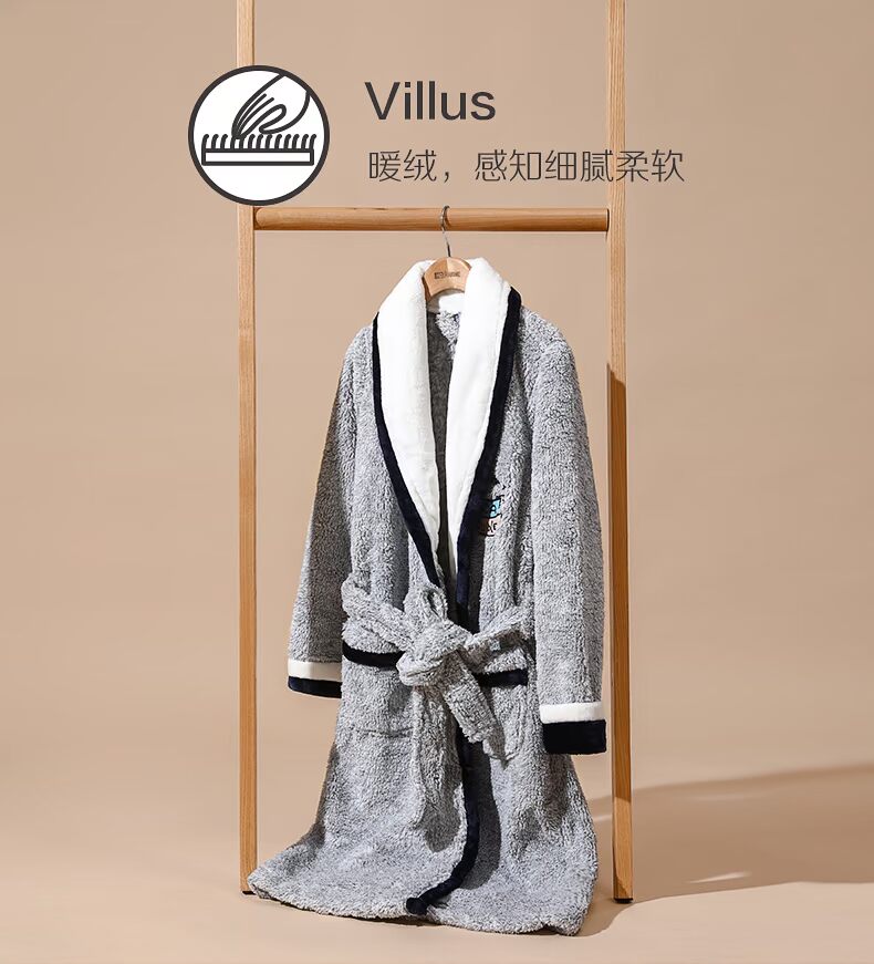 Đậu đỏ nhà đôi dễ thương nhung nhung áo ngủ nữ mùa đông dày ấm flannel đồ ngủ nam dịch vụ nhà áo choàng tắm Couple áo ngủ mùa hè 