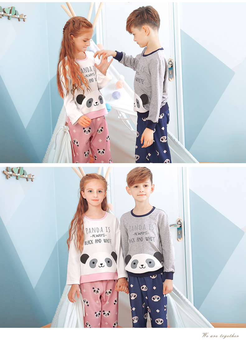 Đồ lót trẻ em màu đỏ đậu nhà trẻ em cotton dài tay mùa thu và mùa đông trẻ em cotton trẻ em gia đình phù hợp với quần áo cha mẹ trẻ em bộ đồ mặc nhà
