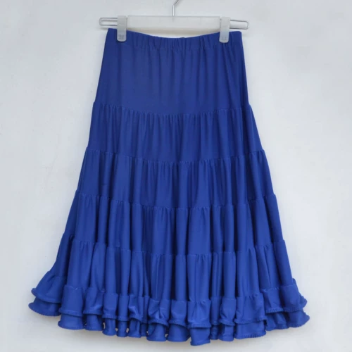 Современная Plaza Latin Pure Color Friends Leaden Осенью зимняя тренировка танцевальная юбка 2370#