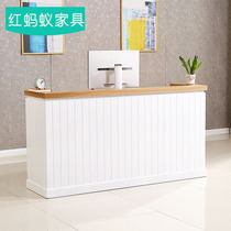 Cash register counter simple modern small retro clothing store bar table Beauty Salon reception desk reception desk