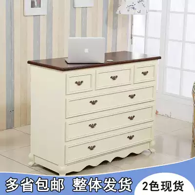 Retro do old cash register counter clothing store counter simple paint beauty salon children's clothing shop bar