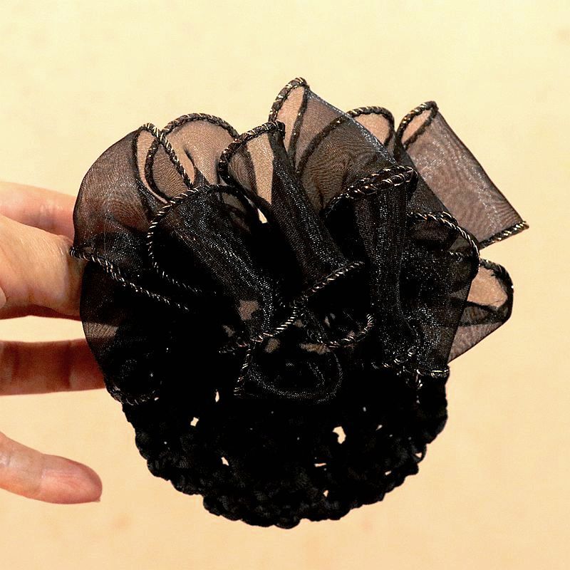 High-End Cloud Bubble Hairpin for Women, Bow Hair Clip for the Back of the Head, Hair Net, Hair Accessory, Headwear Clip for Women