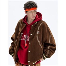 网络图慎用!图片只做展示7天到货美式运动夹棉棒球棉衣78156P148，男装棉衣，星座226-2