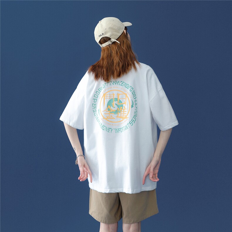 1中性风图案已注册大码M-5XL休闲情侣潮短袖T恤男796F25控39，男装T恤，星座226-2