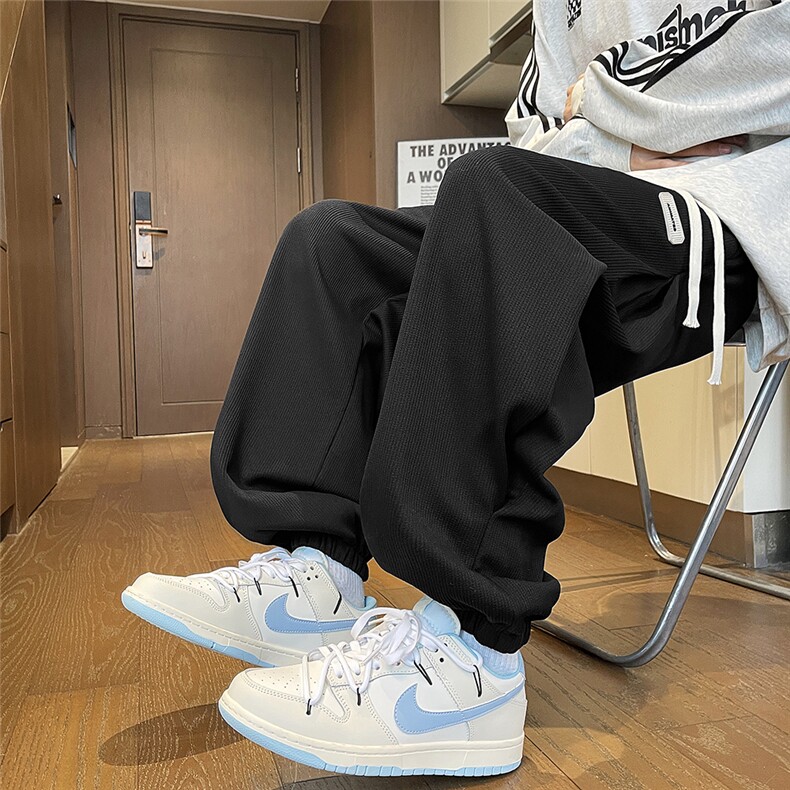 2024新款宽松束脚裤运动裤潮流休闲长裤现货K8216-P30,男装休闲裤,星座512-3
