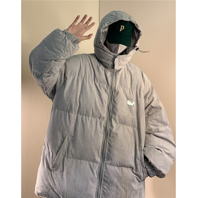 学院风冬装新款连帽加厚棉服外套潮大码学生棉袄外套D230-P138,男装棉衣,电商A335-1（原A458）